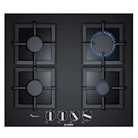 Cocina Bosch PPP6A6B20 Empotrable a Gas 60 cm Vidrio Negro